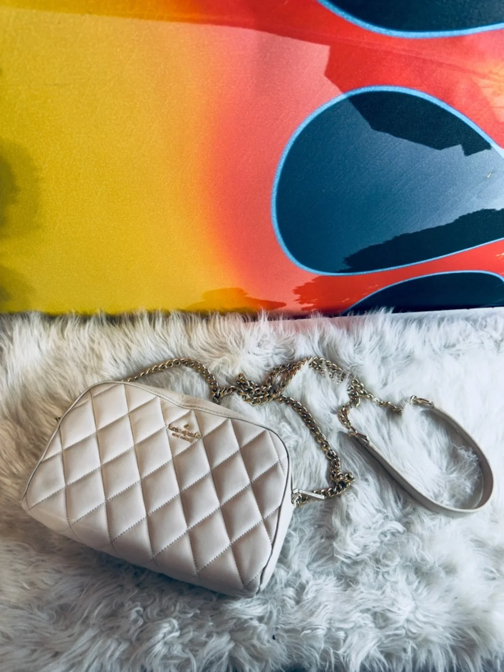 Kate Spade Carey Smooth Quilted Leather Mini‎ Camera Bag (TXABIN)